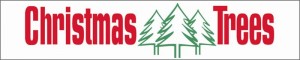 Christmas tree banner